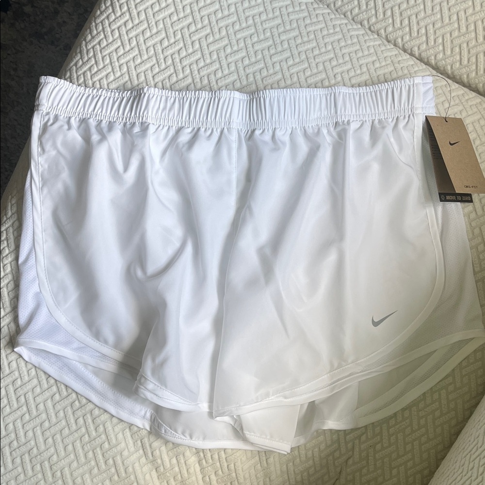 Nike White Running Shorts, new